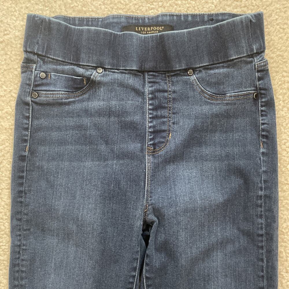 Liverpool Jeans High Rise Ankle Womens Size 4/27 Preowned Blue